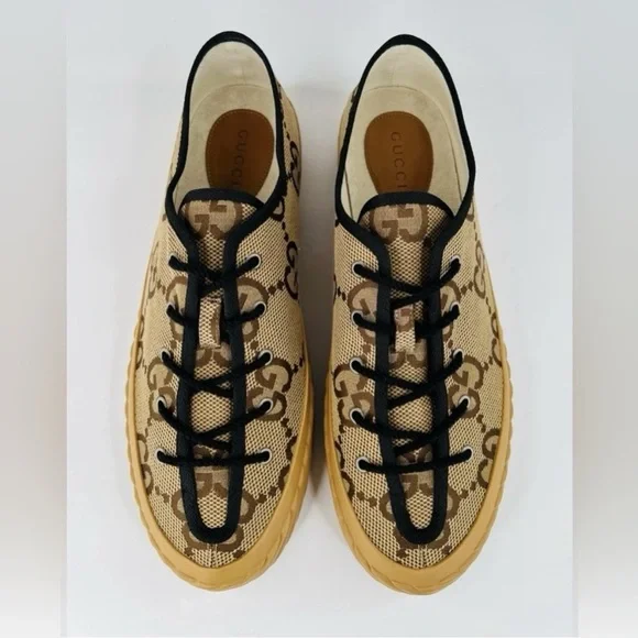 Gucci Maxi GG Tortuga Supreme Canvas Vegan Sneakers UK 13 - US 13.5 - EU 47